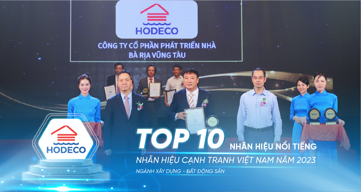 HODECO – Đạt danh hiệu “Top 10 Nhãn hiệu Nổi tiếng Việt Nam 2023”