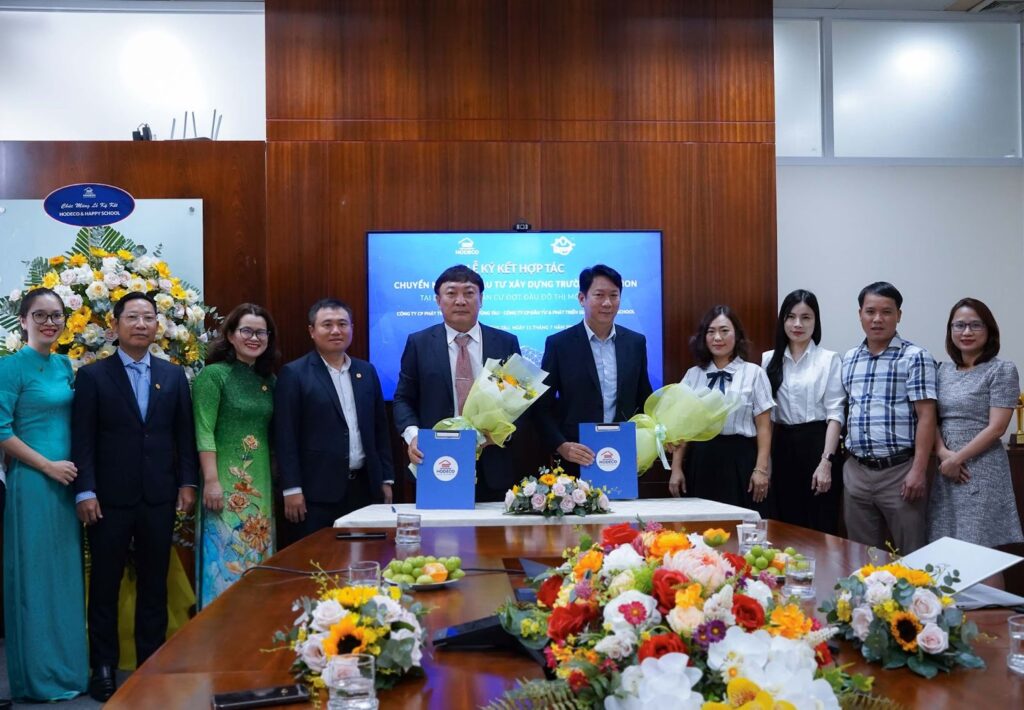 HODECO Signs Cooperation Agreement with HAPPY SCHOOL to Invest and Build a Kindergarten at the Phu My New Urban Area Project