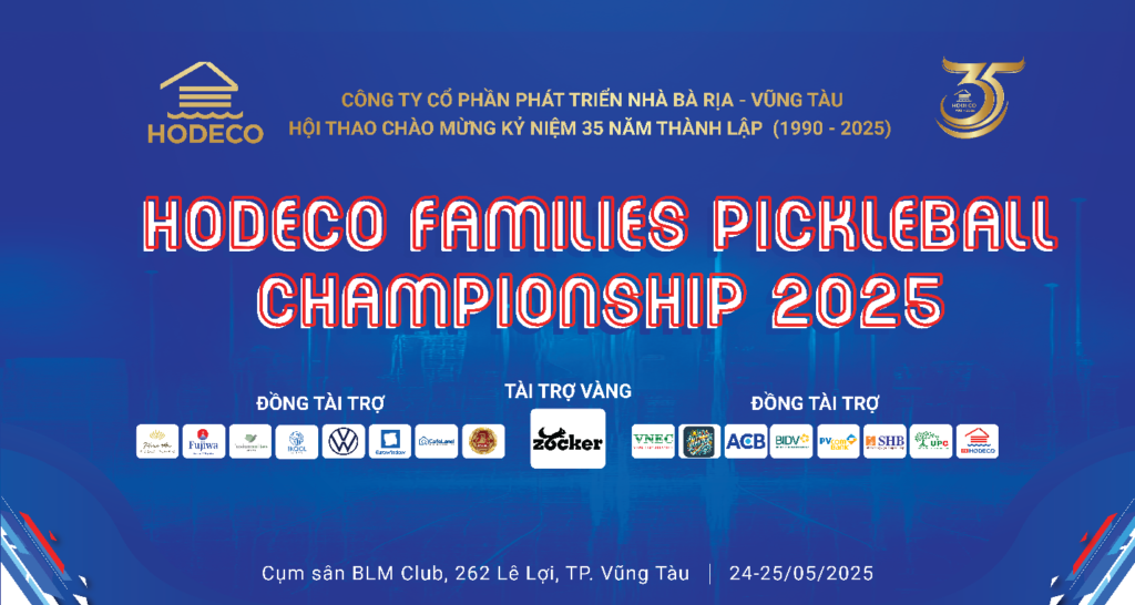 HODECO Families Pickleball Championship 2025: Hơn 400 VĐV sẵn sàng tranh tài